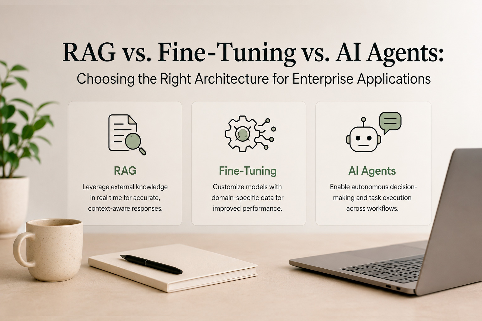 RAG vs. Fine-Tuning vs. AI Agents: Choosing the Right Architecture for Enterprise Applications